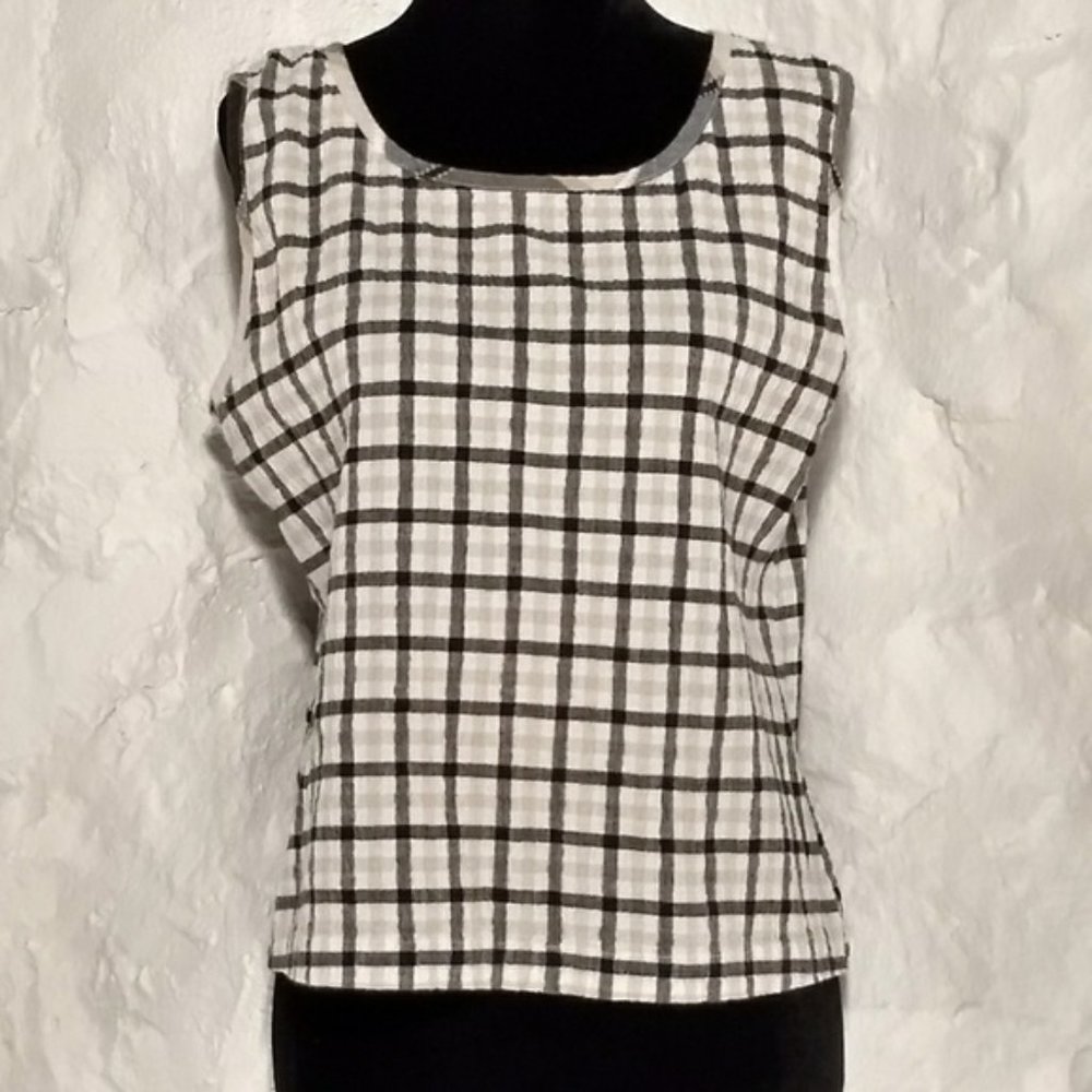 Lemongrass seersucker spring/summer top